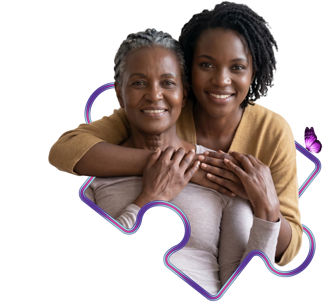 Women smiling